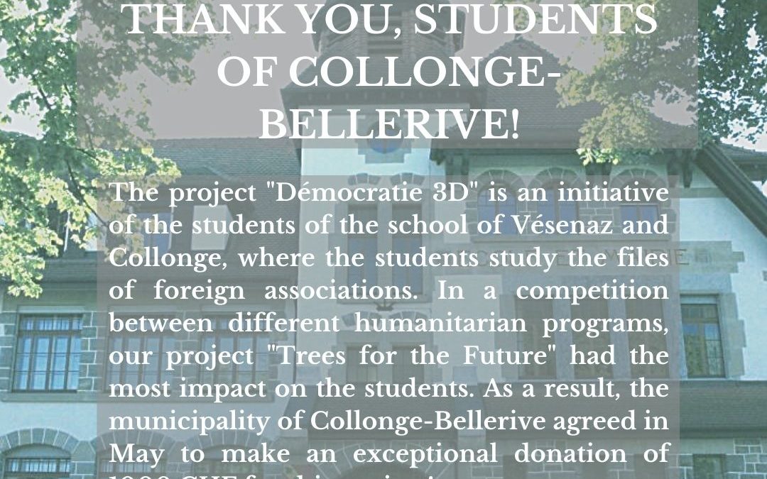Thank you Collonge-Bellerive